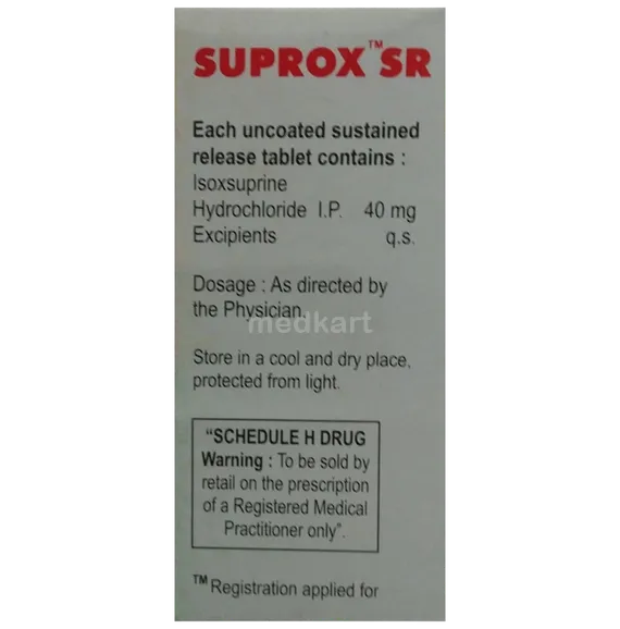 suprox sr tablet 10's